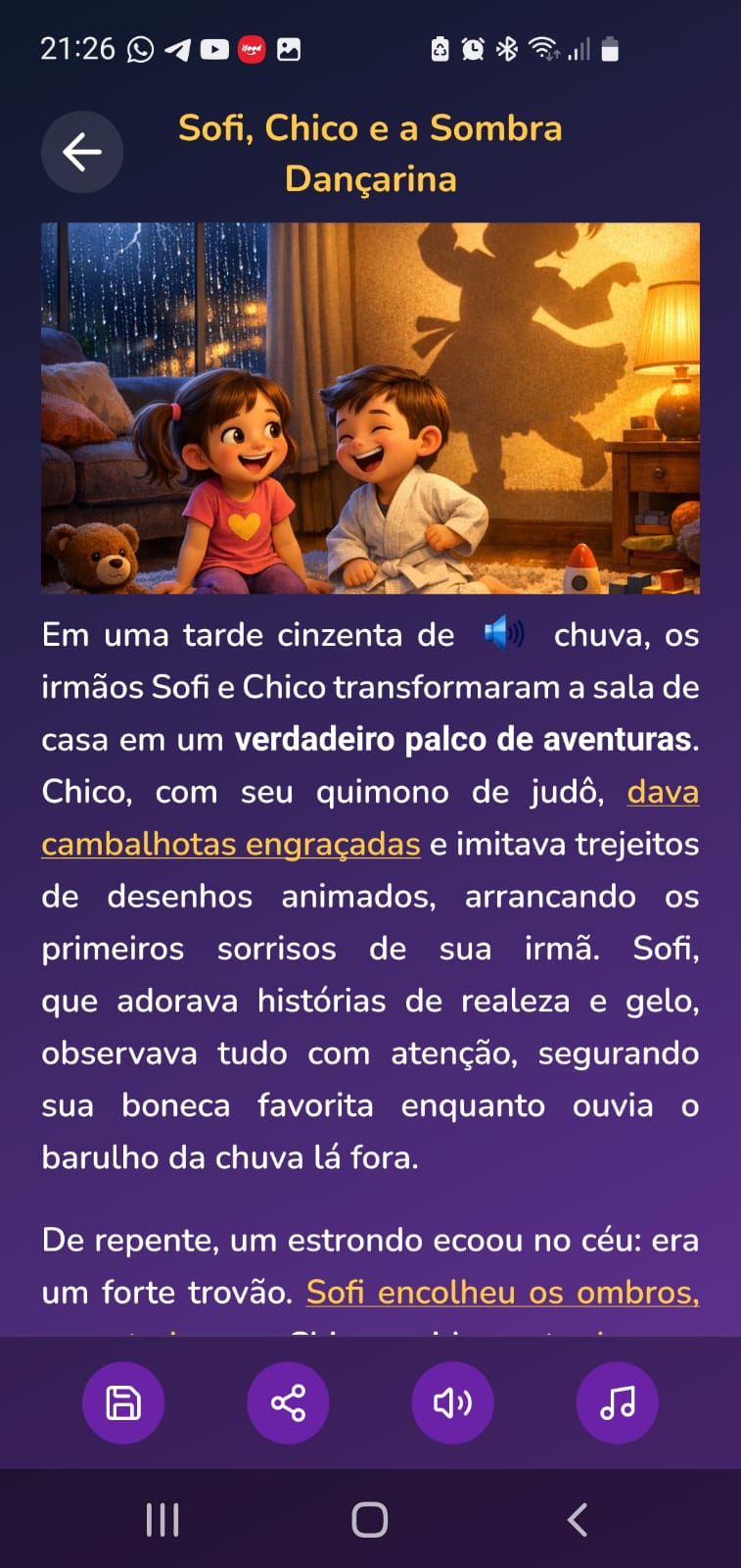 Fábulas Mágicas - Efeitos Sonoros no Texto